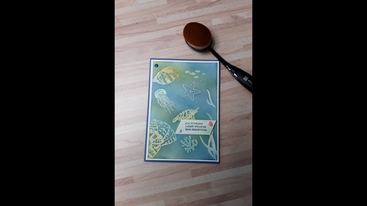 Karte mit Embossing Resist Technik Stampin' Up!