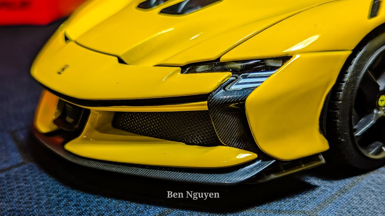 Bbugago | Ferrari SF90xx Stradale | Yellow | Scale 1:18