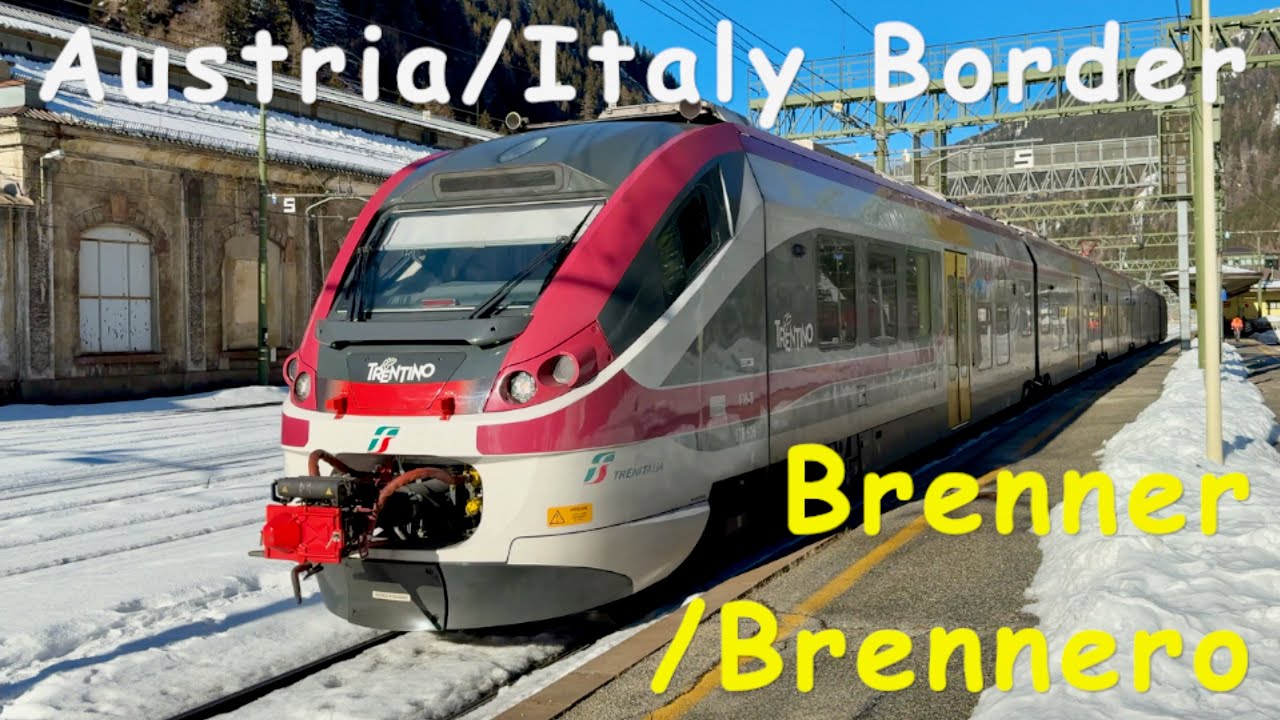 Trains at Brenner Bahnhof /Brennero Stazione - on the Austria - Italy Border