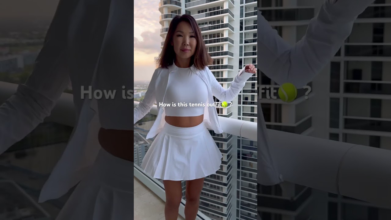Found a tennis outfit 🎾 that&rsquo;s both stylish and comfortable! What do you think?#SportyChic #tennis