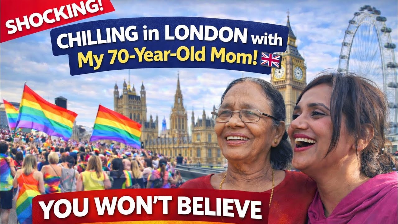 Part 2: London w/ my 70yrs Mom🇬🇧 London Eye,Big Ben & Pride Parade 🏳️‍🌈 #londonvlog ft. @juhiisaini 