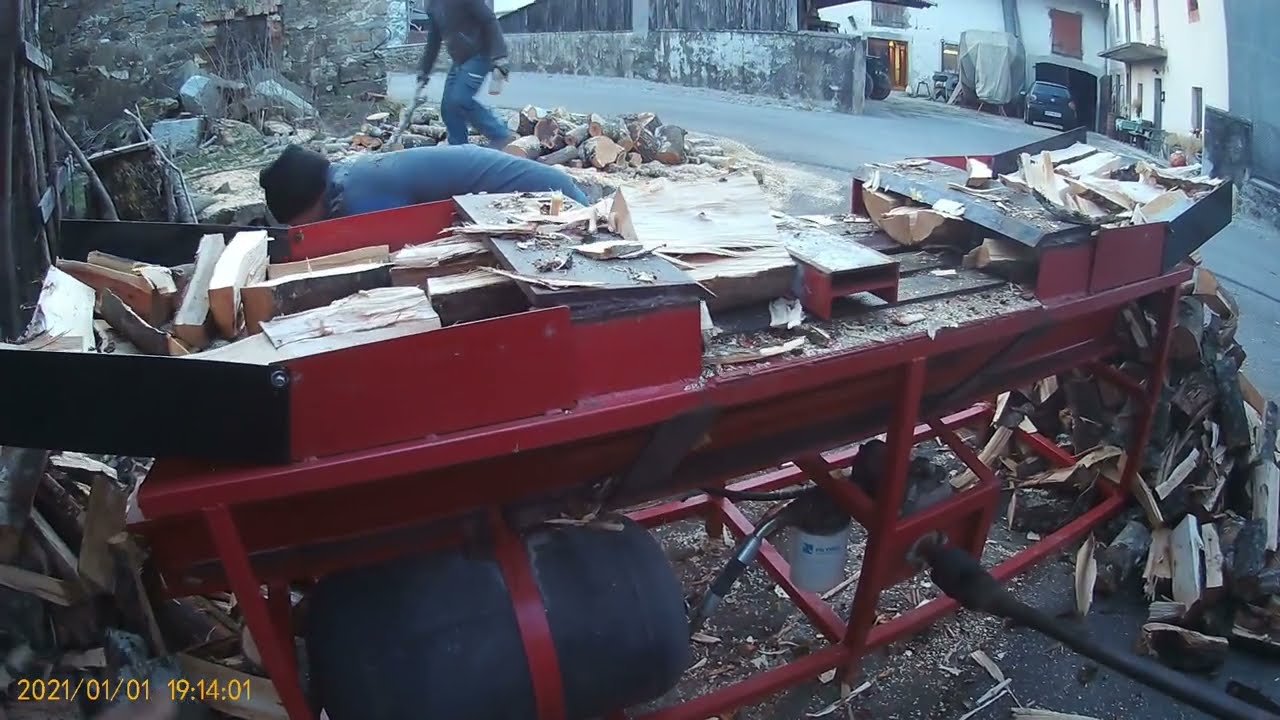 Homemade log splitter