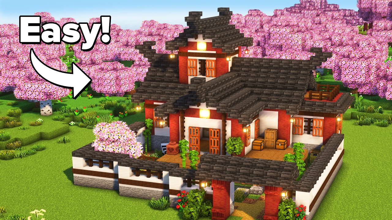 Minecraft: How to Build a Japanese House | Tutorial🏠