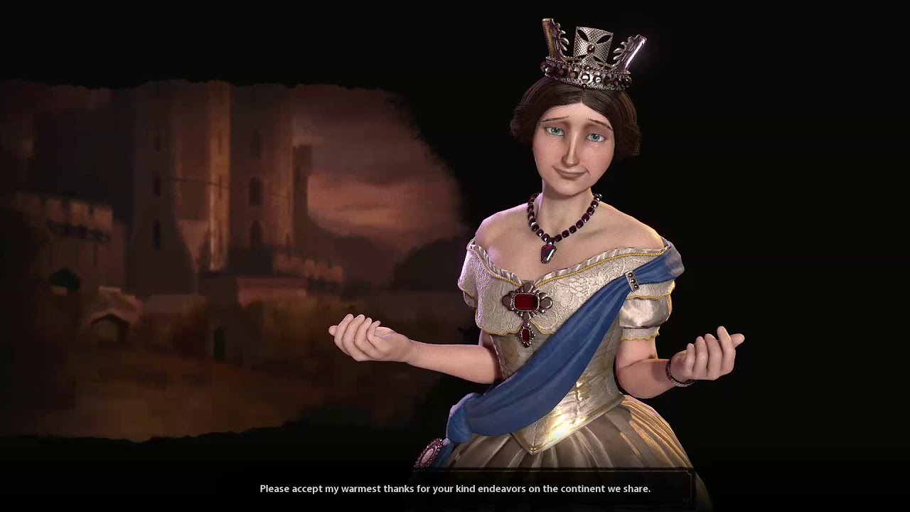 Sid Meier's Civilization VI - Victoria of England Animations