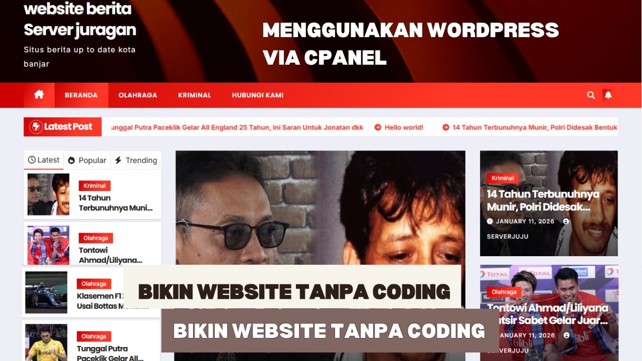 Bikin web berita tanpa coding [01]