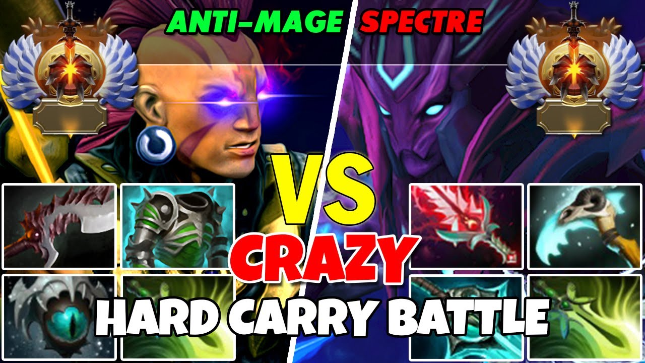 ANTI-MAGE (Carry) vs SPECTRE (Carry) - Epic Battle Of Immortal Rank Dota 2 Players - Z Dota 2