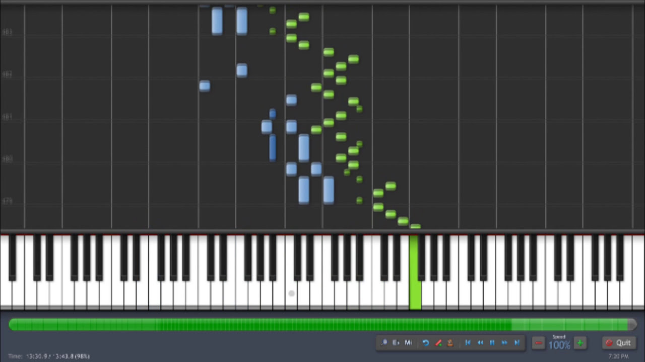 Synthesia - Mozart - Piano Sonata No. 2 in F major, K. 280