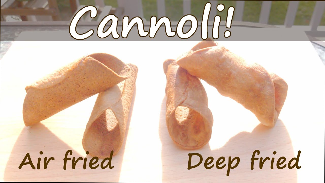 Cannoli: Air Fried vs Deep Fried, Side by Side!