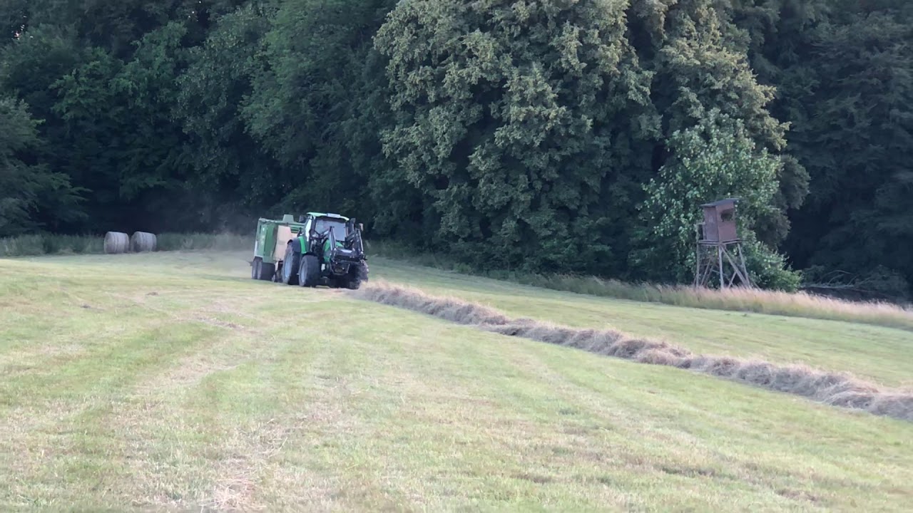 Heuernte 2018 mit Krone Combi Pack 1500 und Deutz Agrotron 150