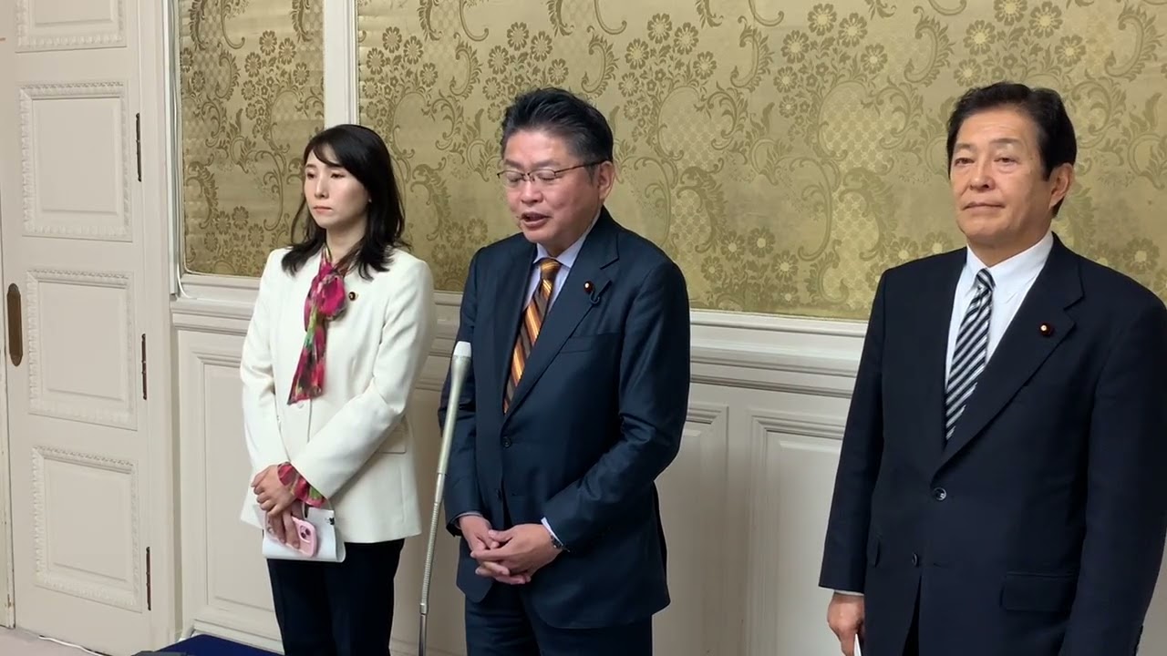2026年1月21日　吉川議院運営委員会筆頭理事、坂本理事、石川理事　議院運営委員会理事会後ぶら下がり