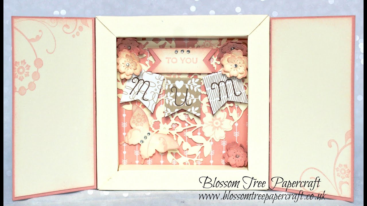 Stampin' Up! How to make the Shadow Box Card as shown on Blossom Tree Papercraft
