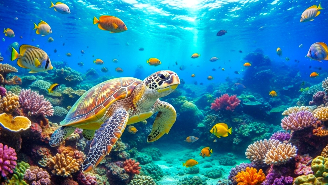 The Best 4K Aquarium - Dive Into The Mesmerizing Underwater Realm, Sea Jellyfish, Coral Reefs