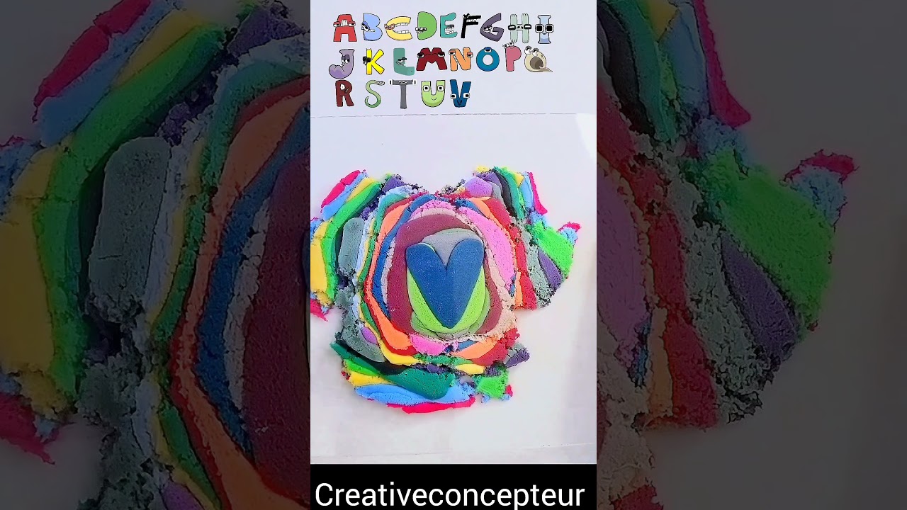 French Alphabet Lore #alphabetlore #frenchalphabet #colors #shorts #colormixing