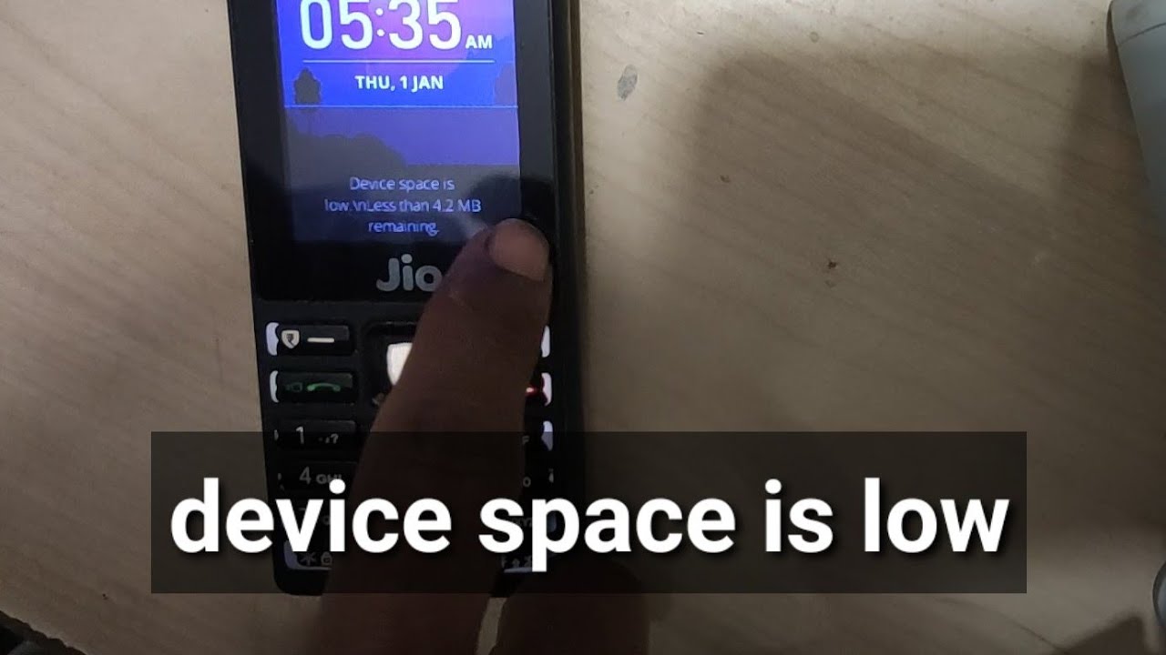 device space is low Jiophone | problem solved by mnr tech |