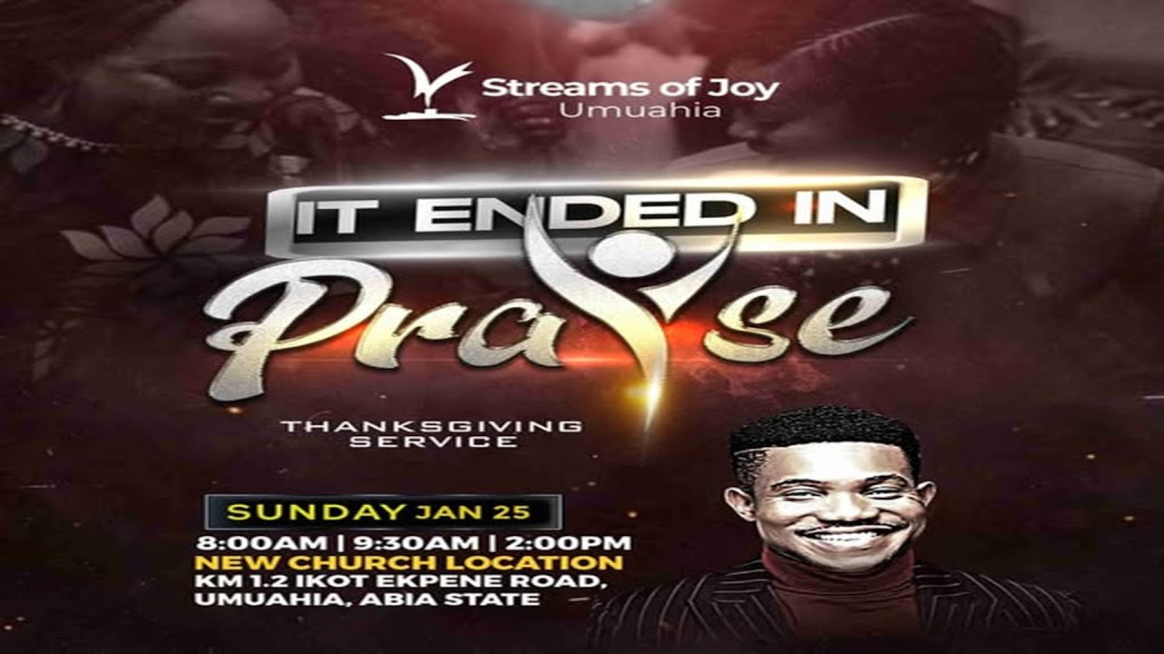IT ENDED IN PRAISE - THANKSGIVING SERVICE || SUNDAY SERVICE || 25TH JANUARY 2026