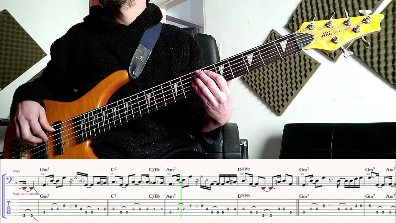 Corazón Partío - Alejandro Sanz Bass Cover (with notation and tab) #alejandrosanz #corazonpartio