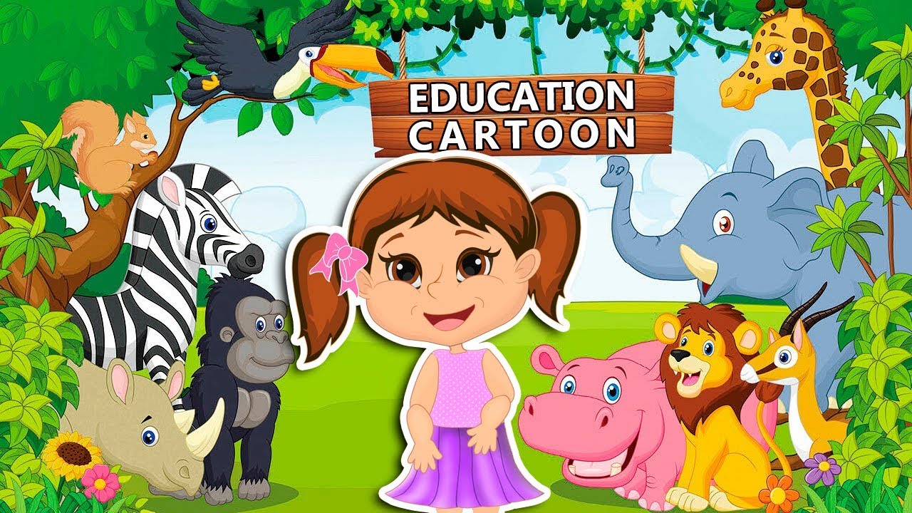 🔤  Useful Animals and More Distance Learning Videos for Kids! Cartoons! Learn Names of Animals!
