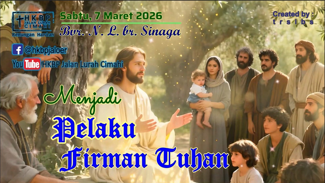 Renungan Harian - Sabtu, 07 Maret 2026 - Menjadi Pelaku Firman Tuhan - HKBP Jaloer Production