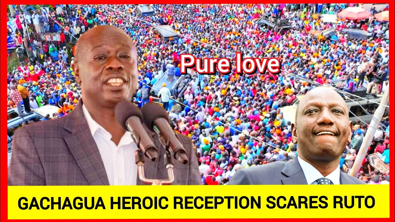 Wueh! Pure love! Gachagua heroic reception in Murang'a and Nyeri today scares Ruto and Kindiki 