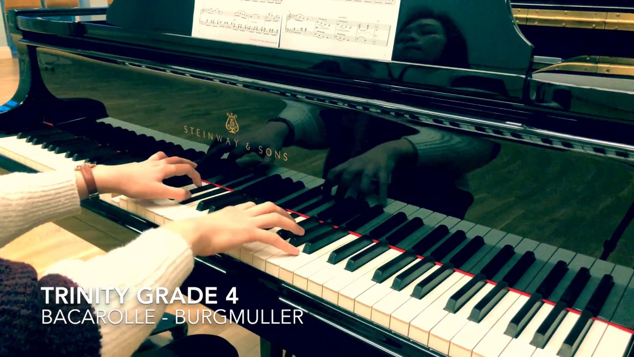 Trinity Grade 4 Bacarolle by Burgmuller op.100 no.22 syllabus 2021-2023 and 2018-2020