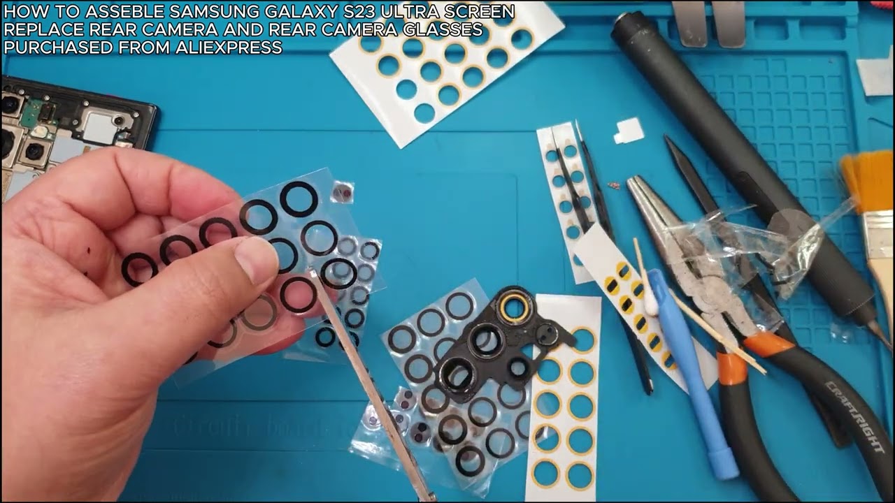 HOW TO REPLACE SAMSUNG GALAXY S23 ULTRA SCREEN / CAMERA / REAR CAMERA GLASSES FROM ALIEXPRESS