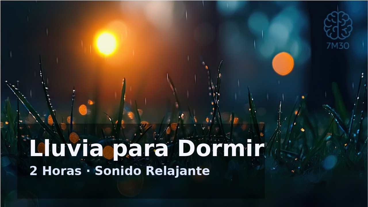 2 Horas de Lluvia para Dormir Profundamente | Sonido Relajante de Lluvia Nocturna | Sin Voz