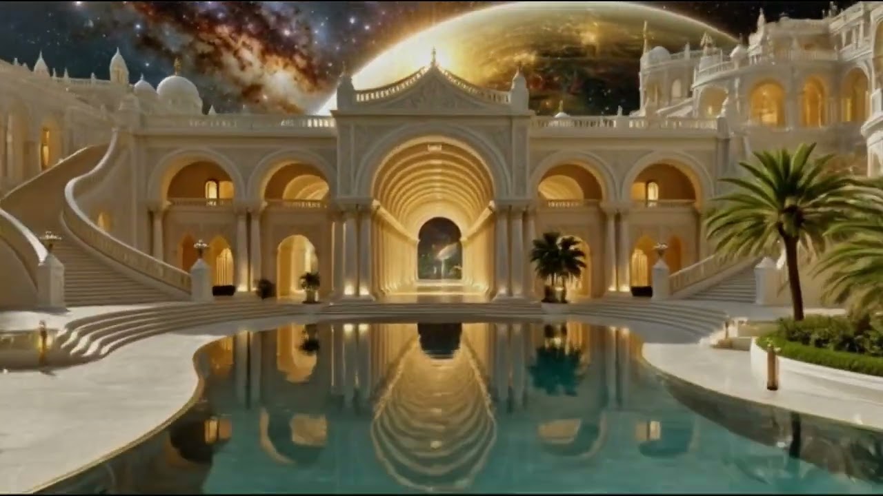 Step Into Stunning Mansions: 4K Fantasy Palaces Made of Gold & Light