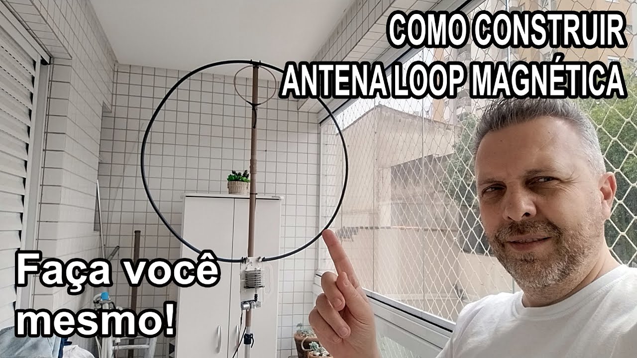 Como construir uma antena loop magnética para radioamador [Fácil]