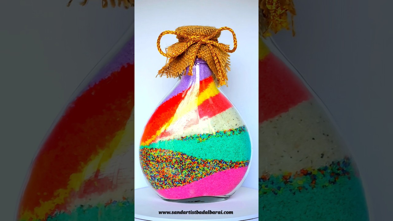 sand bottle art 