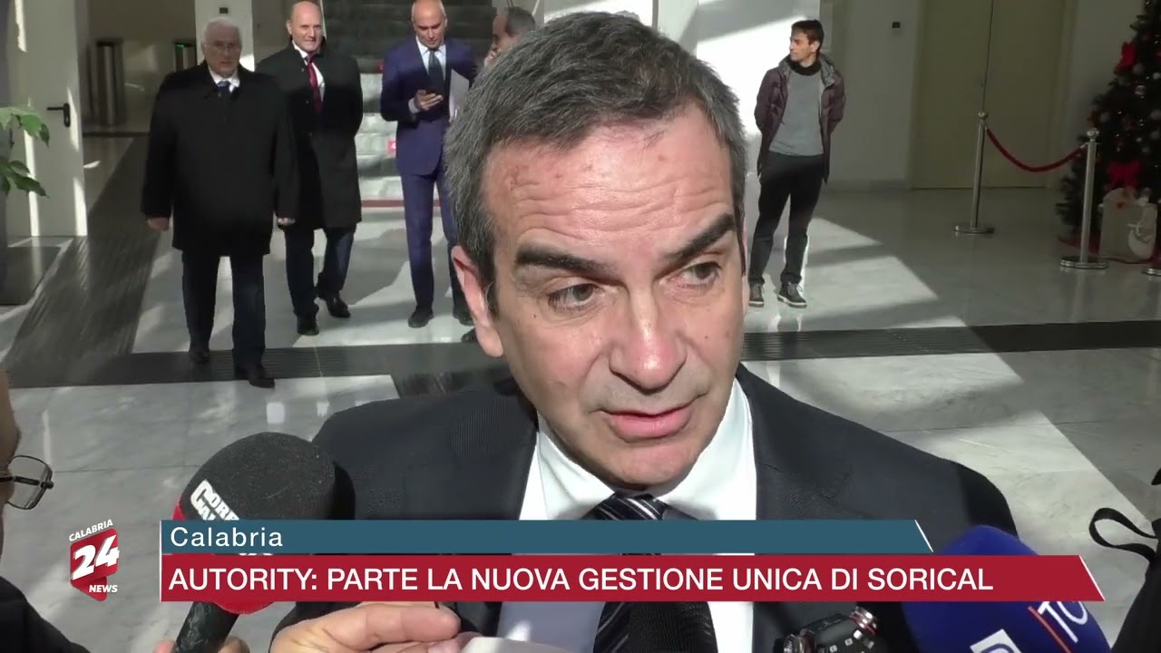 Calabria:  Autority, parte la nuova gestione unica di Sorical