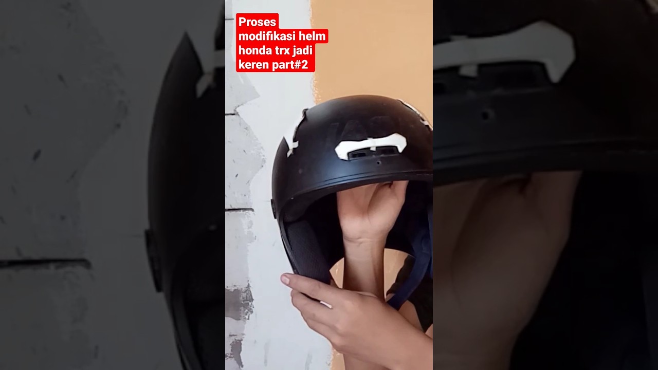 modifikasi helm Honda TRX jadi keren#helm #shorts