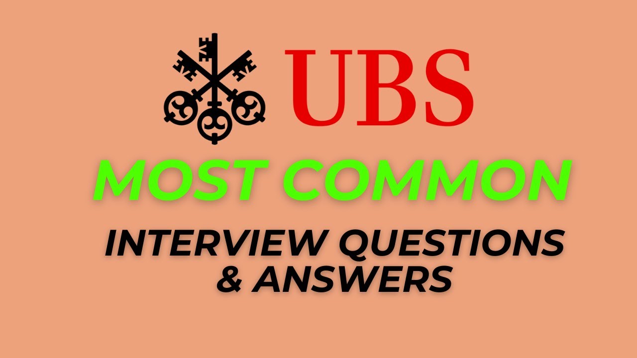 UBS Interview Questions and Answers for 2026