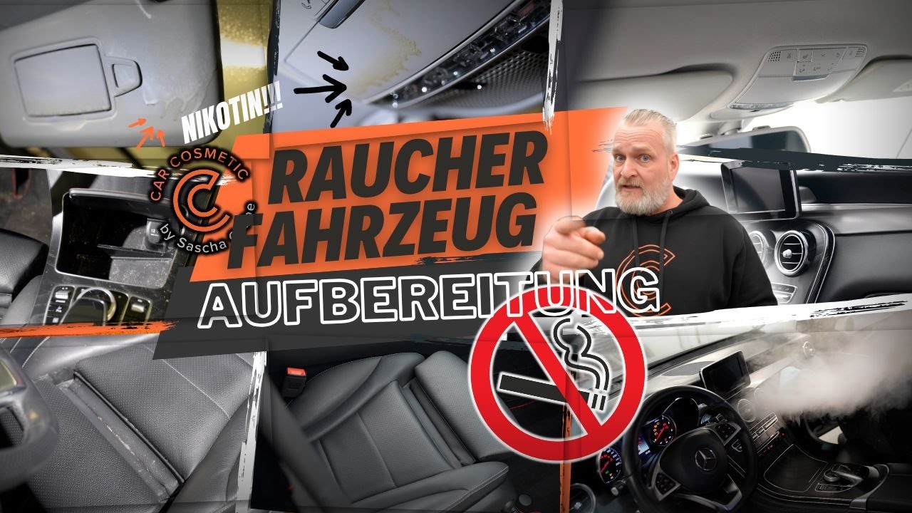 Raucherfahrzeug reinigen – Auto Innenraum-Aufbereitung & Geruchsneutralisation #autoaufbereitung
