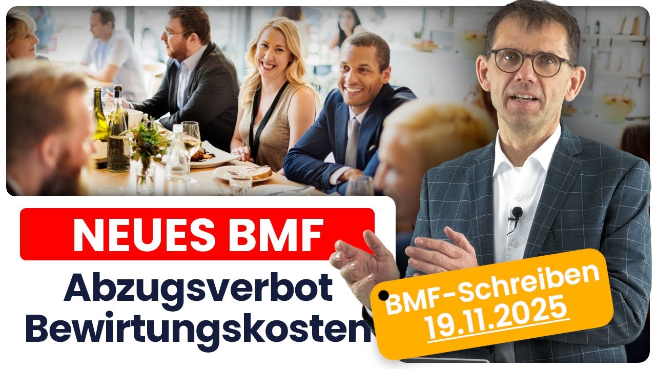 🍽️ Neue Bewirtungskosten-Regeln ab 2025: BMF dreht durch – Neues BMF-Schreiben vom 19.11.2025