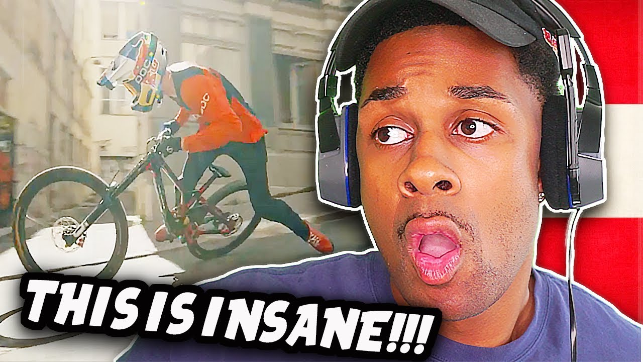 AMERICAN REACTS TO FAMOUS AUSTRIAN BIKER Urban Freeride Lives 3 - Fabio Wibmer!!!