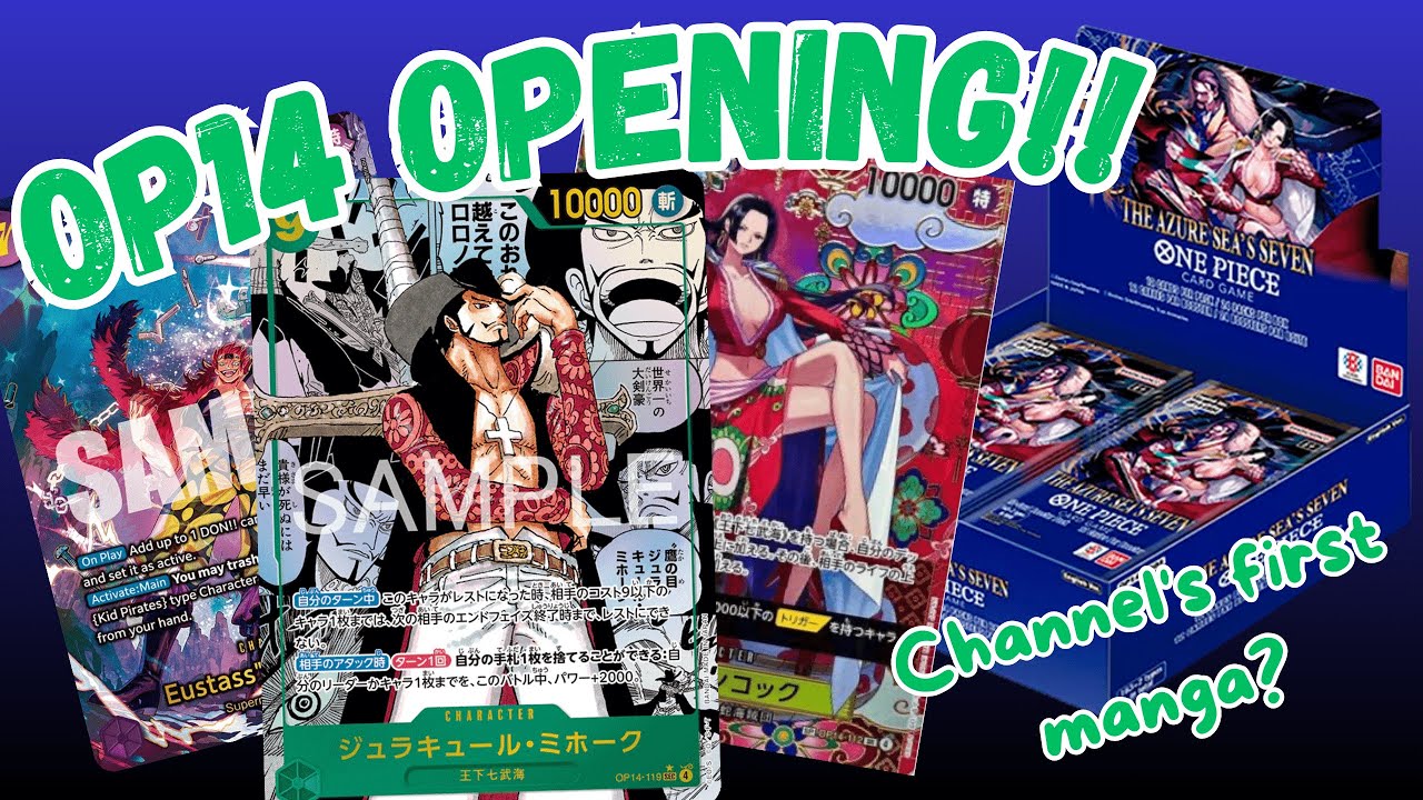 OP14-EB04 Booster Box Opening,  Channel´s first manga??