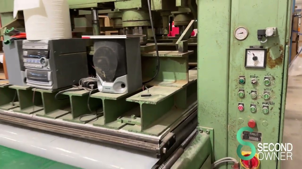 HOU 1934 Burkle Veneer press Feed-through press HOT B&uuml;rkle HSO 240/D 340/140