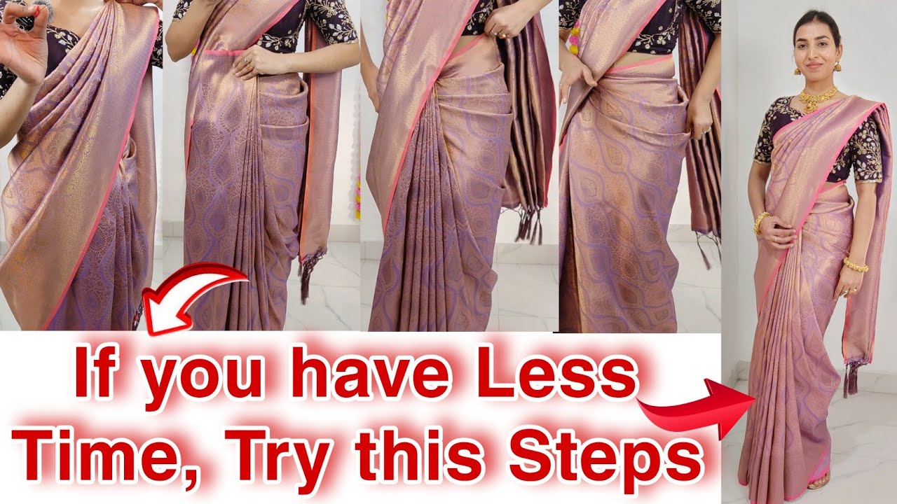 Basic Silk Saree Draping for Beginners | Easy Step-by-Step Guide