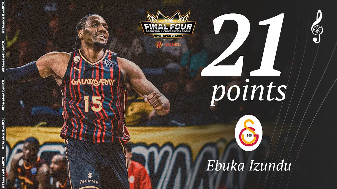 Ebuka Izundu (21 PTS) | Player Highlights | LLTF v GALA | #BasketballCL 2024-25