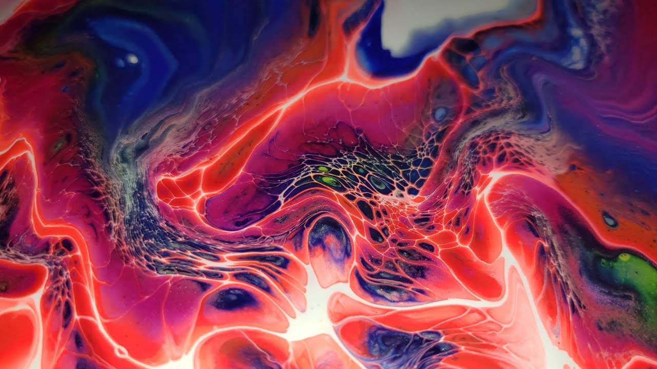 [278] Bright & Electrifying Acrylic Pour #fluidart#Brightbloom#tammyandersonart