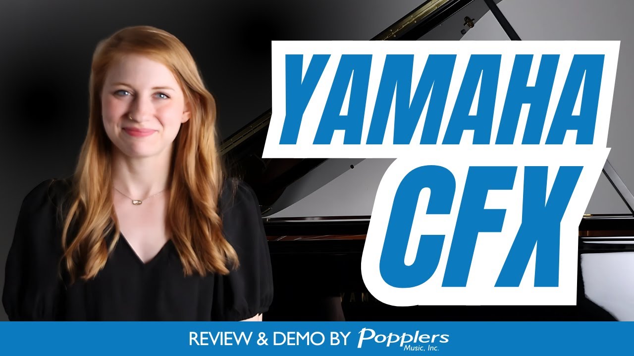 Overview of the Yamaha CFX Concert Grand Piano | Playing Demonstration by Jenna from Popplers Music