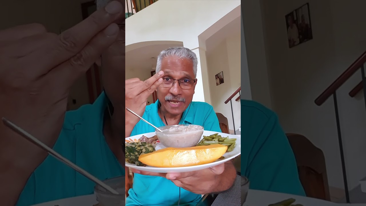 Lunch with Fenugreek and Dasheri mango.