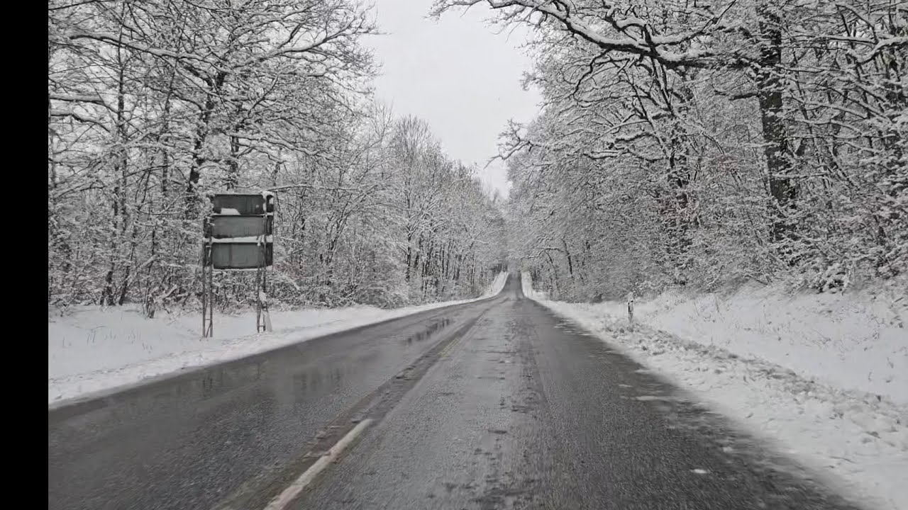A Beautiful drive in snowfall through the Hills of Taunus Germany PLEASE LIKE&SUBSCRIBE 