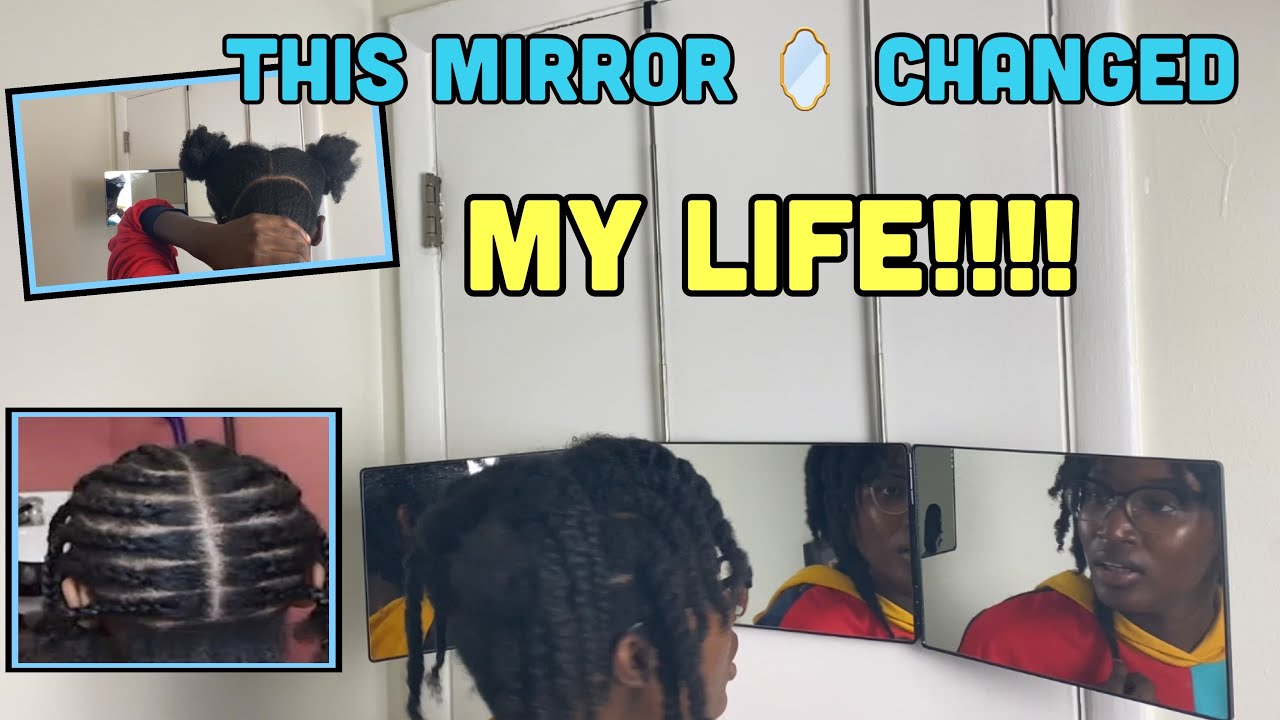 This 3-way Mirror is a game changer! This mirror made parting my hair so easy! How to part your hair