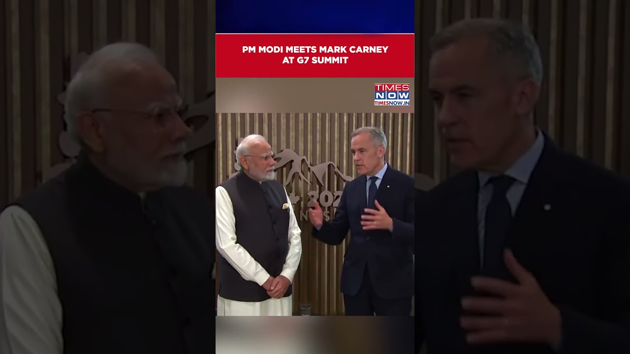 PM Modi Meets Carney At G7 Summit, Calls India-Canada Ties &lsquo;Important In Many Ways&rsquo;| Watch #shorts