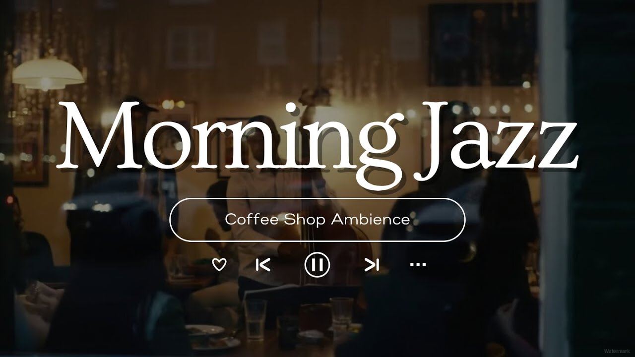 Outdoor Coffee Shop Ambience & Warm Fall Morning 🍂 Jazz Relaxing Music for Studying, Working