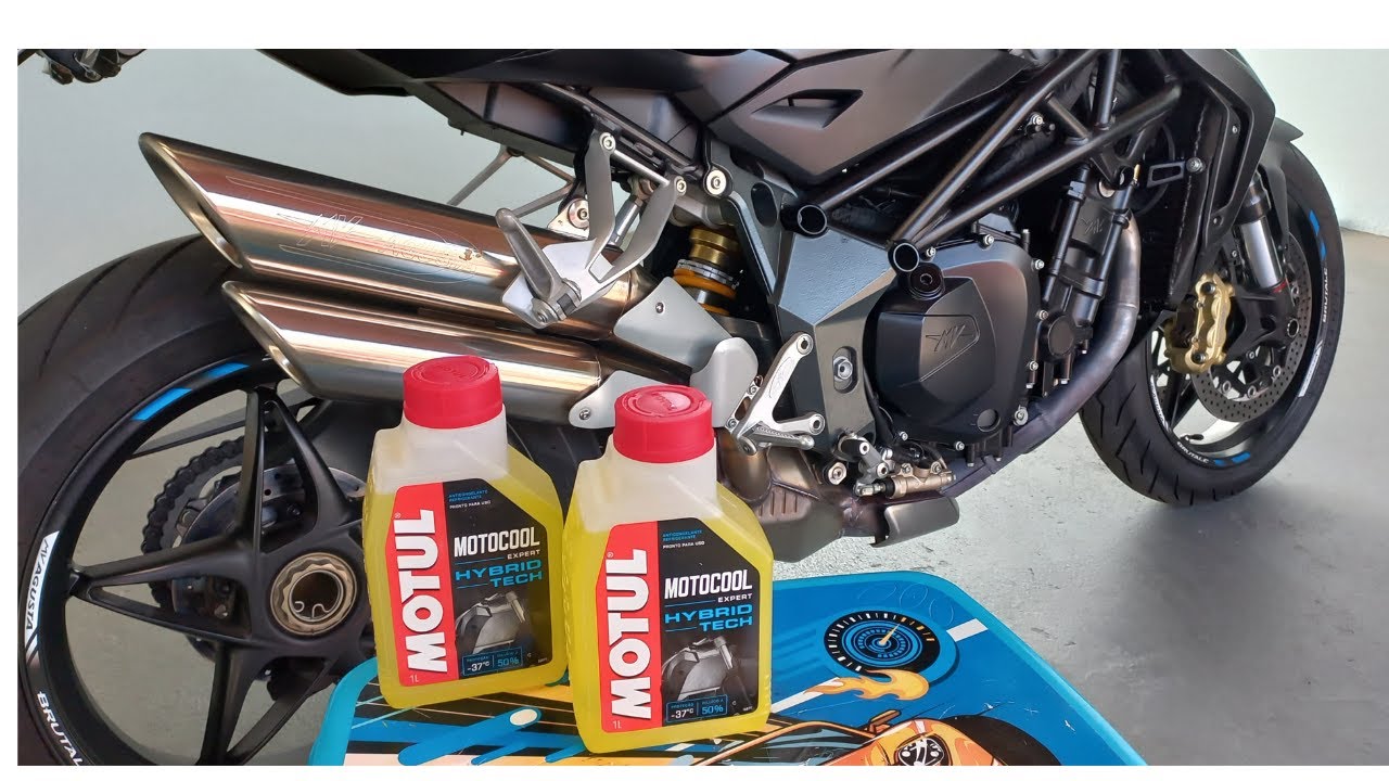 BRUTALE 1090, MOTUL MOTOCOOL, TROCA DO LIQUIDO DE ARREFECIMENTO.