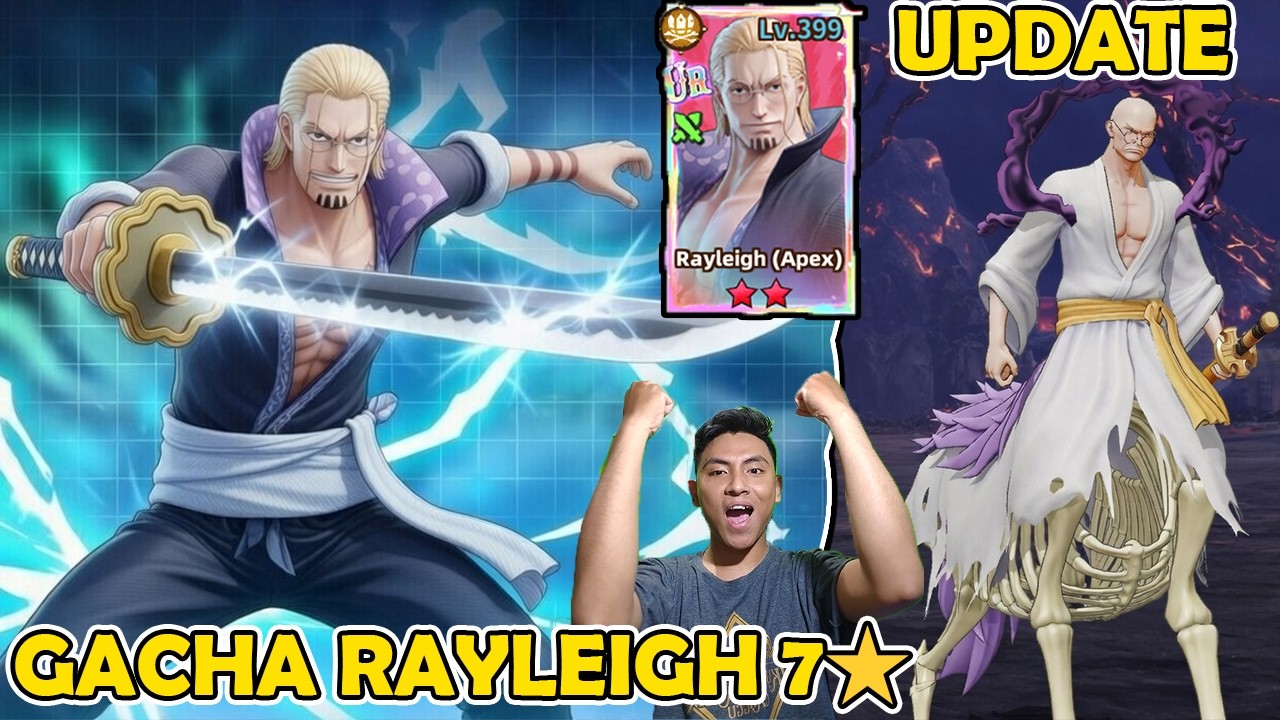 GACHA RAYLEIGH KE 7 STARS! BROKEN BANGET DAMAGENYA - RILIS NUSJURO DI NEXT UPDATE SAILING TREASURE