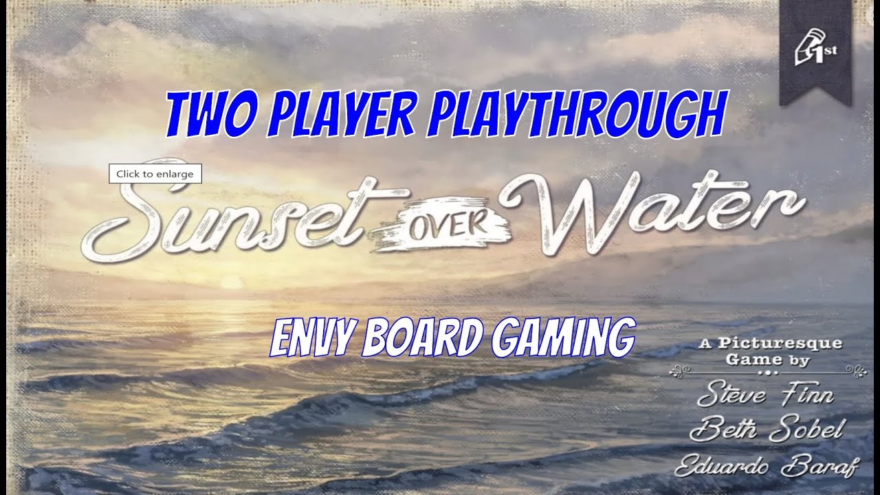 Sunset Over Water Board Game Playthrough
