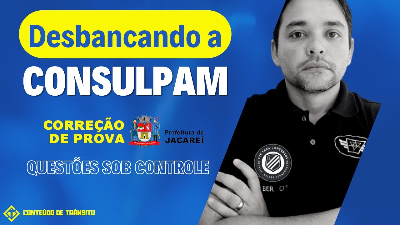Desbancando a Consulpam: questões sob controle